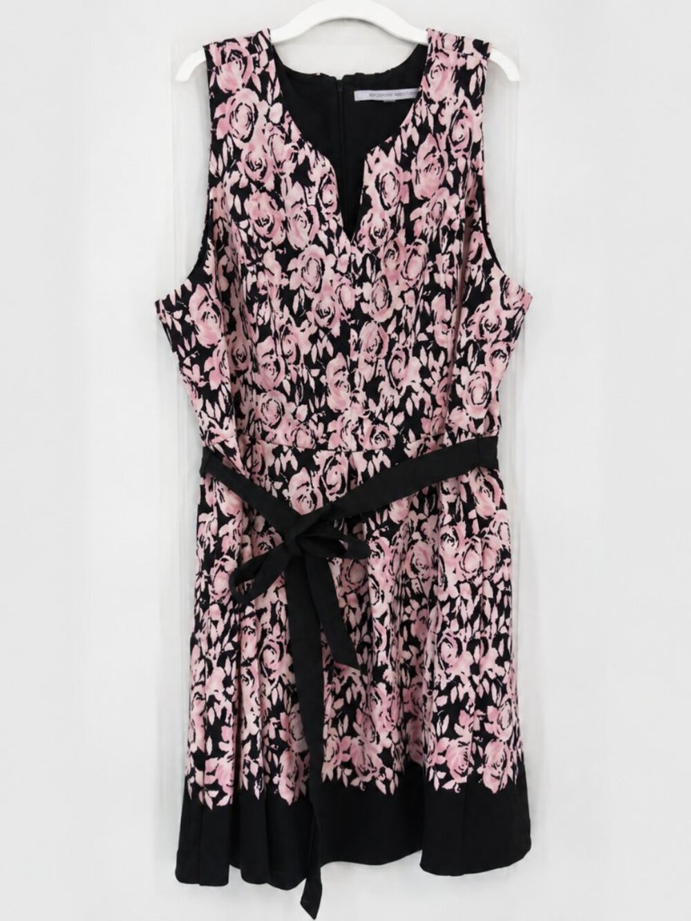 Luxe by Carmen Marc Valvo Floral Fit & Flare Dress Size 18W VGUC